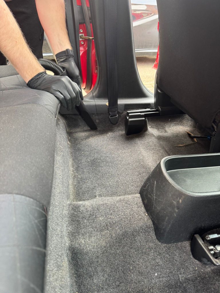 cleaning the interior